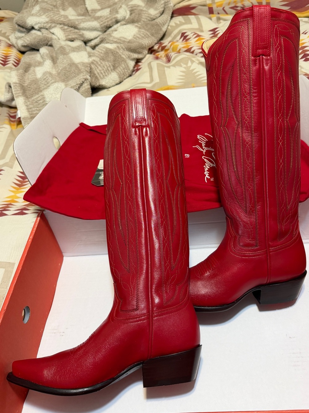 Hyer Wildcat Tall - Red Cowboy Boots